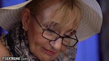 21Sextremely horny grandmother is nailed as she is on her break from work