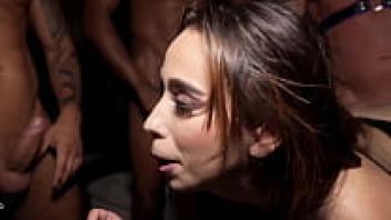 A young woman from Marseille named Camilla, who was going to her very first gangbang