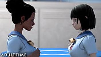 There is a Hentai sister who rides a cock and lesbians who engage in Hentai sex.