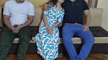 There was a bad wife and a hot mature beauty named NTR Jav who was seen getting love in front of her cuckold husband as he was enjoying some rest.