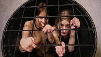 18-year-old Sofa and 19-year-old Sasha are the obedient slave sisters! The BDSM