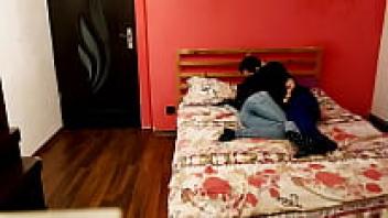 An intimate young couple engages in sexual activity - a handmade amateur