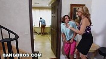 A trio of stepmothers, including the Latina maid Abby Lee Brazil, are known as the BANGBROS.