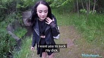 Alessa Savage, a public agent, is accused of getting creampied outside.