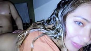 As I enjoy his wife with my 10 centimeter cock, the cuckold watches me.