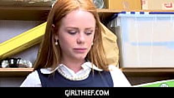 BoyThief is a gorgeous redhead who is sucking on a huge cock.