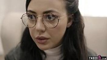 A nerdy teenager who wears spectacles is taken advantage of by a social worker.