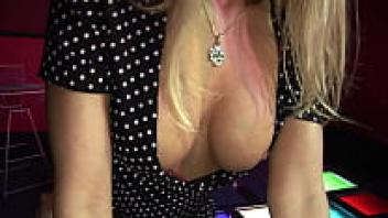 A steamy encounter with a sultry blonde mother