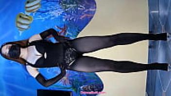 Slowly opening the file, the magic dance hall is black silk with fat buttocks.
