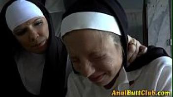 Lesbian nuns with a bdsm booty