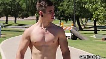 For our pleasure, KH, a handsome young man masturbates and strips.
