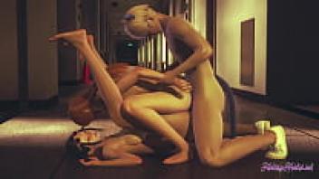 Threesome with Nami and Nico Robin in an Orgy Loved - Japanese Asian Manga and Anime Game Pornographic Based on the One Piece Hentai manga and anime series