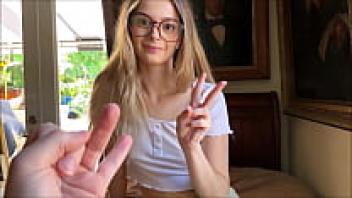 Molly Little, the little step sister, and Alex Adams, the family therapist, can be seen playing a secret game together.