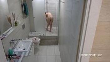 Taking a shower with Adela