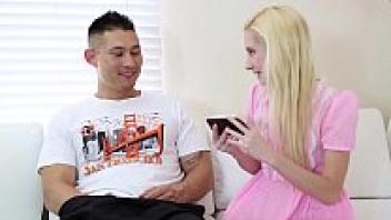 AsianSchlong BananaFever AMWF Double Team Triple Dicked Trained On Tiny Blonde and AsianSchlong BananaFever