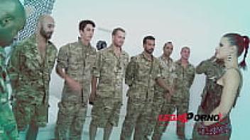 gangbang for Billy Star SZ961 consisting of ten individuals