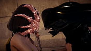 Girl who is loved by an alien - 3D pornographic