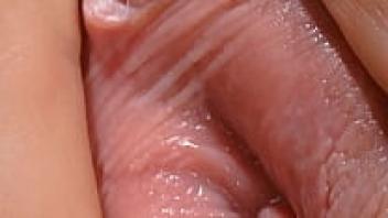 (High-definition, 1080p) Female textures - Kiss me(A close-up of a hairy sex pussy from the vagina) (by Rumesco)