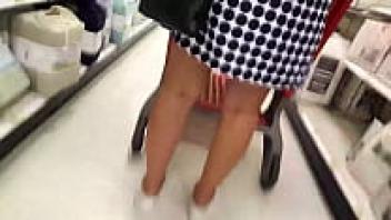In the super size, an upskirt