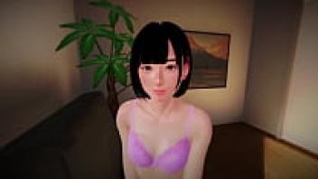 [3D Hentai, 4K, 60 frames per second, completely uncensored] Sexaloid Girlfriend on the Sofa