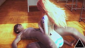 3D model model When Nami is in love, she sucks cock and swallows cum. TheReal3dStories, also known as HoneySelect2