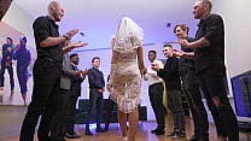 There was a real DPP wedding with nine on one interracial gang ban with Siri.