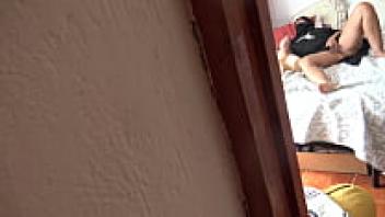 A true voyeur boy begins to become excited as he witnesses his Muslim stepmother in a romantic relationship!!!