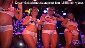 Wet T-shirt Contest for Hot Girls, Held During Spring Break in Key West