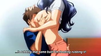 In the time when the married woman's husband is abroad, he has feelings for her | Hentai
