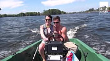 WELL, THE BOAT IS GOING DOWN! The full scene of a threesome falling in love beneath the sun comes from StevenShame.Dating.