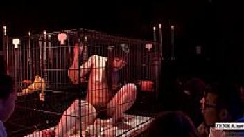 HD CMNF with subtitles! Cage witchcraft practiced by a Japanese woman