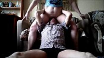 Watch as she rides his face with her pussy in this amateur video of face sitting.