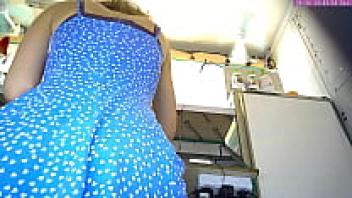 Part 8 of a seductive blonde girl's voyer camera upskirt at work
