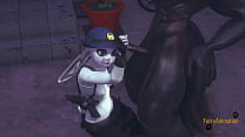 Judy Hopps's handjob and point of view in the Japanese Asian manga anime game pornography Zootropia Hentai Furry 3D Yiff
