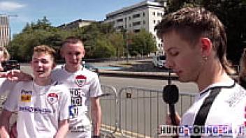 We discovered so many attractive men! This scrawny guy we met attempted to teach us Welsh!