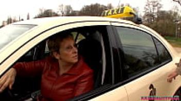 A horny milf is swallowing his cum, driving a taxi, and falling in love with a stranger.