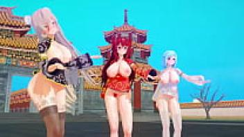 MMD virtual YouTubers celebrate Chinese New Year 【KKVMD】 (by 熊野ひろ).