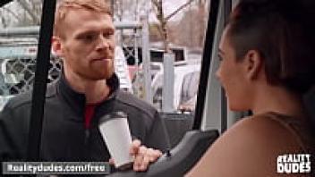 Tannor Reed has his ass stretched by ginger beauty Calhoun Sawyer. - RealityDudes.