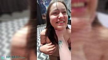 18-year-old Native American from Montana taunts Daddy all day and gets what she deserves!