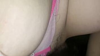 Passionate pink panties, sparkling water.