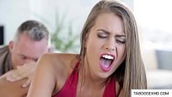 Oral sex with the stepdaughter at a family meal
