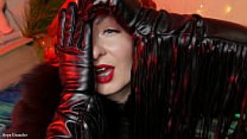 GLOVE fetish: a lengthy ASMR video that makes you suck off for a gorgeous Pin Up Goddess!