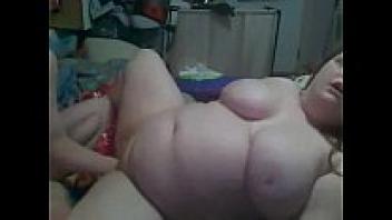 Chubby girlfriend gets slapped