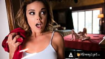 Mommy Girl Stepdaughter Dillon Harper is made to squirt and swallow everything by busty voyeur Alexis Fawx.