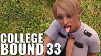 BOUND #33: Public cocksucking by a police MILF