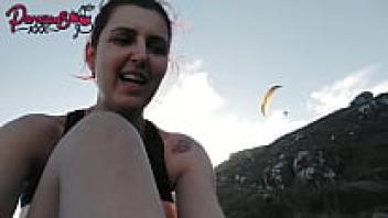 A stroll along the beach resulted in a voyeur