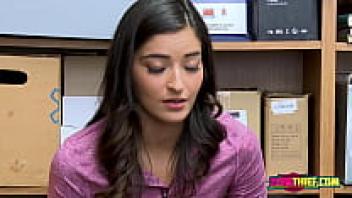 The officer inserts his large penis inside Emily's ravenous punani.