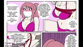 An naive teen is subjugated by a big-titty goth [COMIC DUB by Kyu Misa]