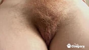 Cock is stuffed into Aaliyah Avatari's hairy fire crotch.