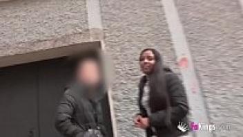 To stay in Spain, the black Cuban beauty wants to engage in porn.